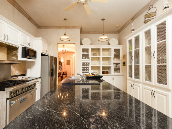 Gourmet kitchen at Mon Caprice, Sandy Lane, perfect for culinary enthusiasts in Barbados.
