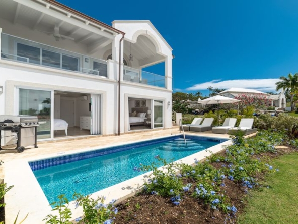 Exterior of Sugar Cane Mews 1 a villa with unobstructed Caribbean sea views