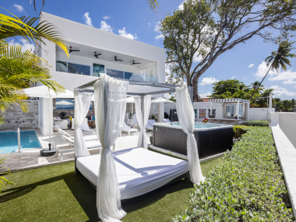 Barbados luxury modern beachfront villa