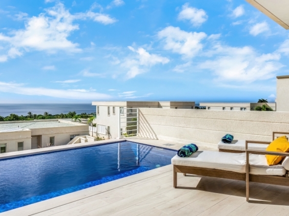 pool and view at vacation rental villa in Barbados, 40 Westmoreland Hills