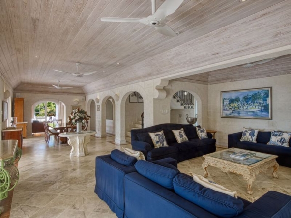 Elegant interior design within a Caribbean architecture-inspired luxury home