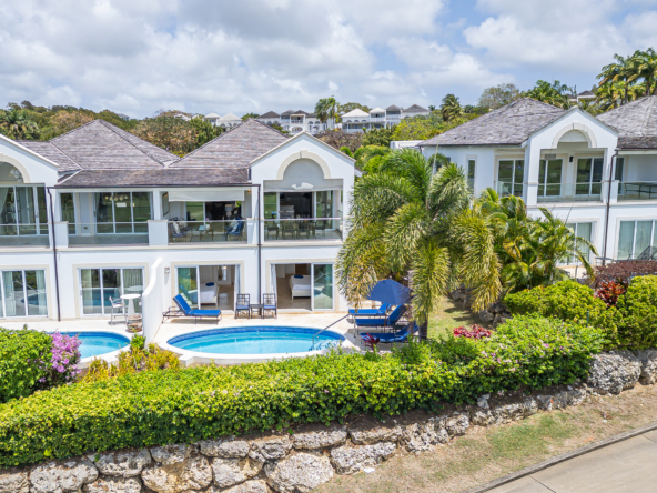 exterior and pool of golf course property Sugar Cane Mews No. 5, Royal Westmoreland Barbados