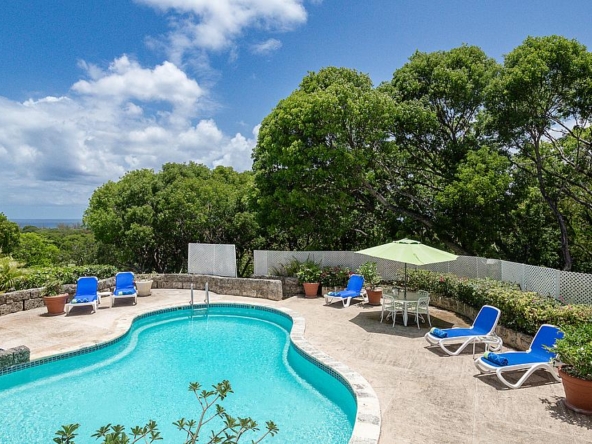 Pool at luxurious Caribbean retreat Halle Rose