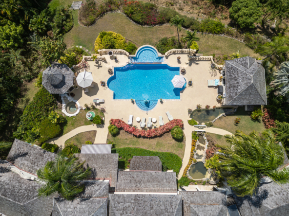 Coral Sundown from Above - Aerial Elegance and Privacy