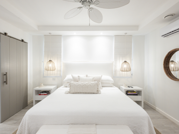 Elegant interiors at One Queen Street Condo. Chic design meets comfort in Speightstown, Barbados