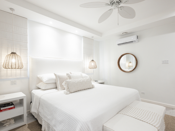 Elegant interiors at One Queen Street Condo. Chic design meets comfort in Speightstown, Barbados