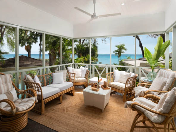 A newly renovated 5-bedroom beachfront villa for sale in Holetown, Barbados. Direct beach access and excellent rental investment potential.